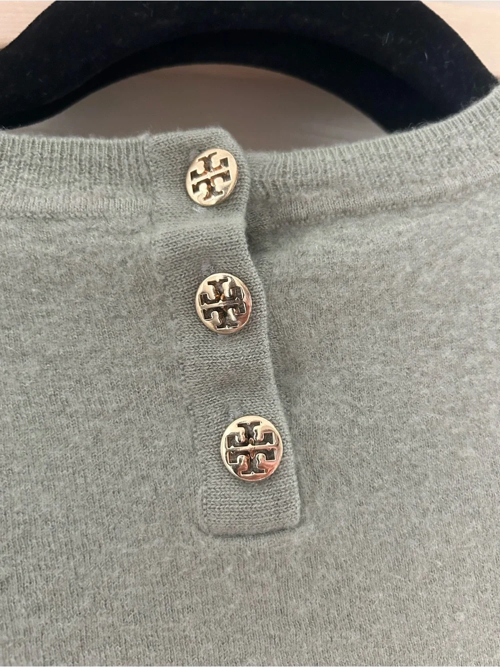 Tory Burch Sage Green Crewneck Sweater